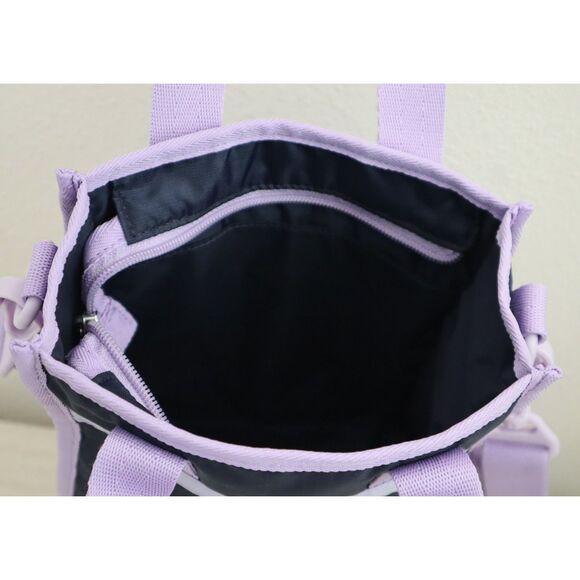 LeSportsac 1636 Women's Navy Blue/Lavender Top Mini North/South Tote Bag - Picture 11 of 13